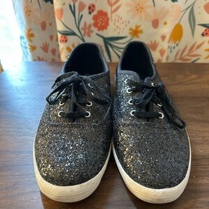 Keds Champion Glitter Celebrations Lace Up Black Women’s Size 8